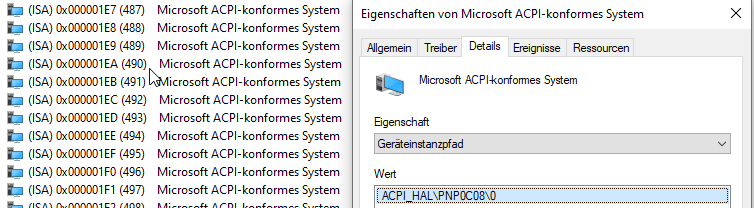 Copy the value of the `Device Instance Path`. Yours will most likely start with 'PCI'